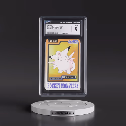 1997 (Pocket Monsters on Bottom) Part 4 #036 Clefable (CGC 9 MINT)