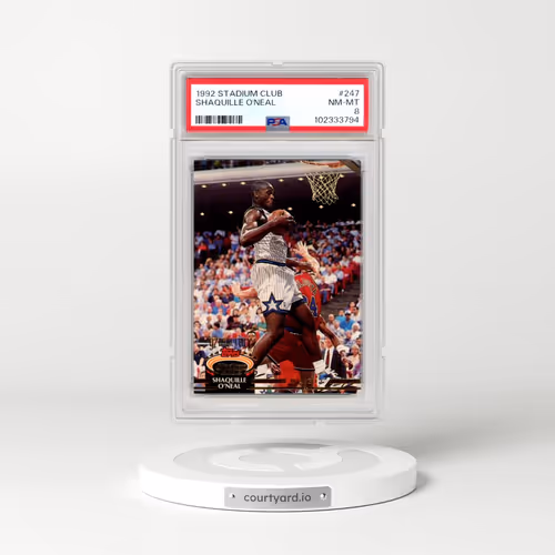 1992 Stadium Club #247 Shaquille O'Neal (PSA 8 NM-MT)