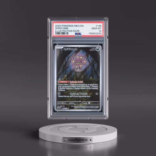 2025 Pokémon Meg EN-Mega Evolution #148 Spiritomb - Illustration Rare (PSA 10 GEM MINT)