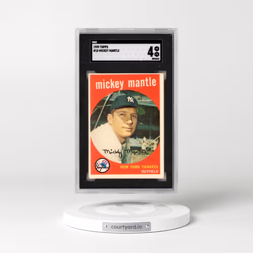 1959 Topps #10 Mickey Mantle (SGC 4 VG-EX)