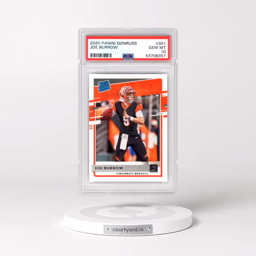 2020 Panini Donruss #301 Joe Burrow (PSA 10 GEM MINT)