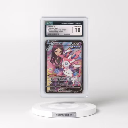 2022 Brilliant Stars #TG14/TG30 Sylveon V - Holo Character Rare (CGC 10 GEM MINT)