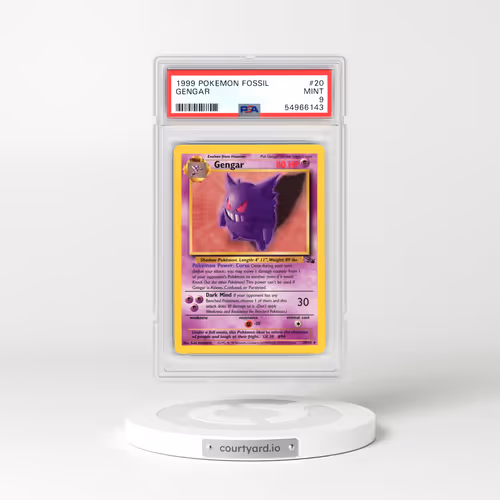 1999 Pokémon Fossil #20 Gengar (PSA 9 MINT)