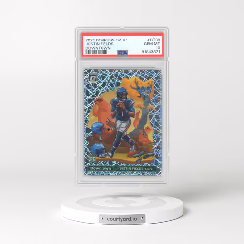 2021 Panini Donruss Optic Downtown #DT39 Justin Fields (PSA 10 GEM MINT)