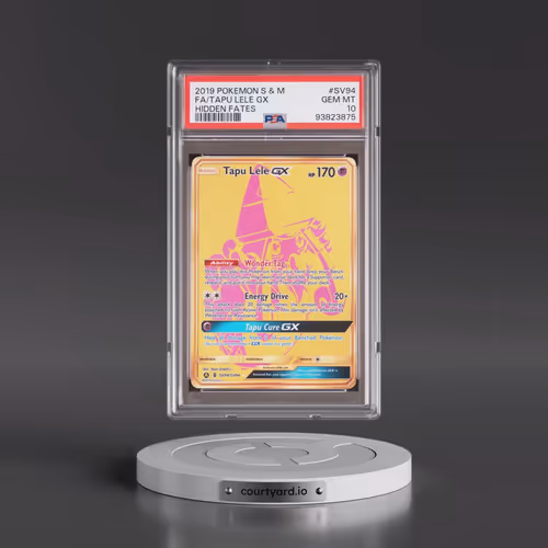 2019 Pokémon Sun & Moon Hidden Fates #SV94 Tapu Lele GX - Holo Full Art (PSA 10 GEM MINT)
