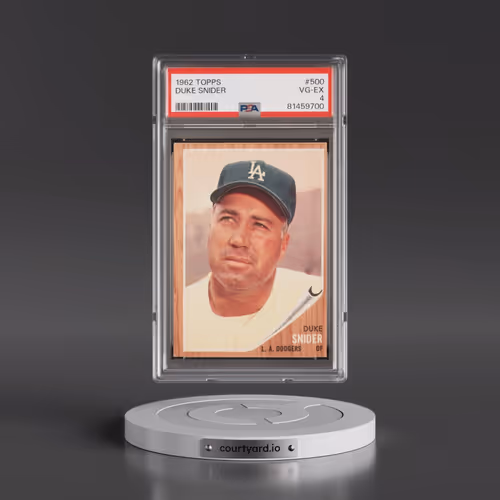 1962 Topps #500 Duke Snider (PSA 4 VG-EX)