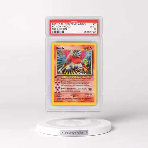 2001 Pokémon Neo Revelation #7 HO-Oh - 1st Edition Holo (PSA 9 MINT)