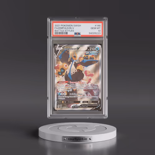 2021 Pokémon Sword & Shield Battle Styles #146 Empoleon V - Holo Full Art (PSA 10 GEM MINT)
