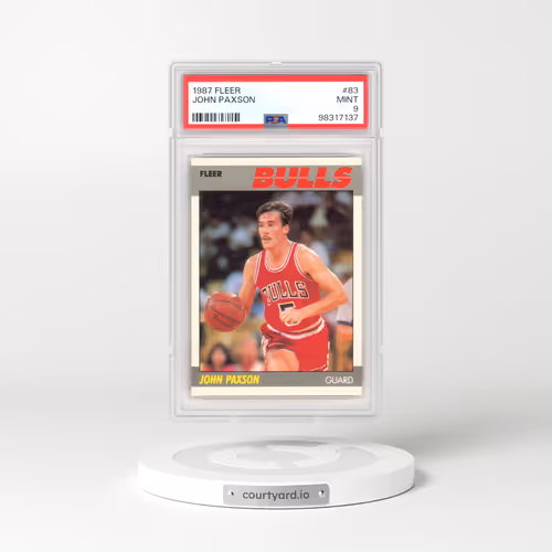 1987 Fleer #83 John Paxson (PSA 9 MINT)
