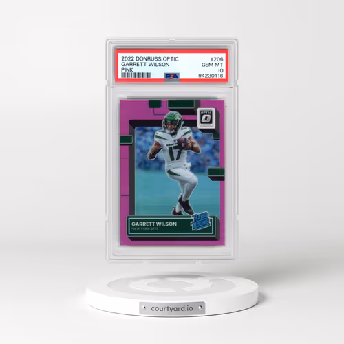 2022 Panini Donruss Optic #206 Garrett Wilson - Pink (PSA 10 GEM MINT)