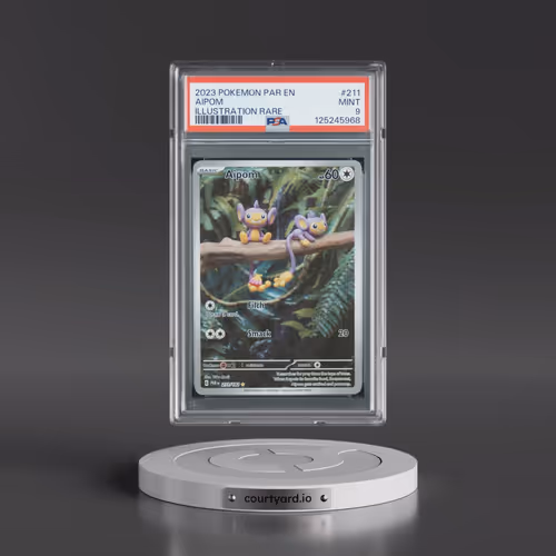 2023 Pokémon Par EN-Paradox Rift #211 Aipom - Illustration Rare (PSA 9 MINT)