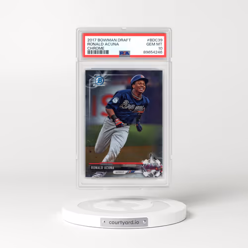 2017 Bowman Draft #BDC39 Ronald Acuna - Chrome (PSA 10 GEM MINT)
