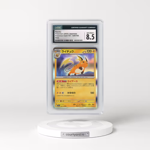 2023 Pokémon Card 151 #026/165 Raichu - Holo (CGC 8.5 NM-MT+)