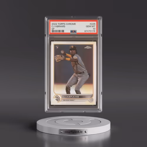 2022 Topps Chrome #225 CJ Abrams - SP (PSA 10 GEM MINT)