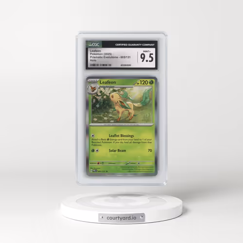2025 Prismatic Evolutions - PRE EN #005/131 Leafeon - Holo (CGC 9.5 MINT+)