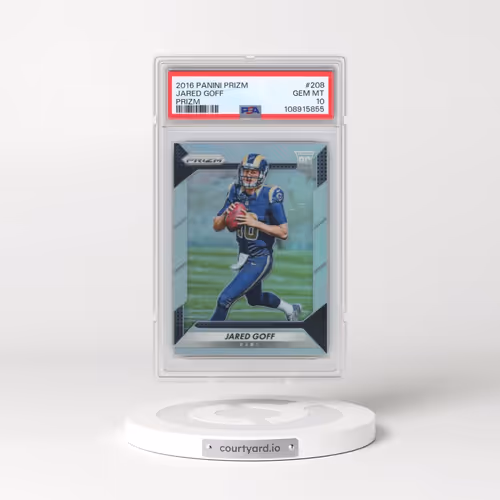 2016 Panini Prizm #208 Jared Goff - Prizm (PSA 10 GEM MINT)