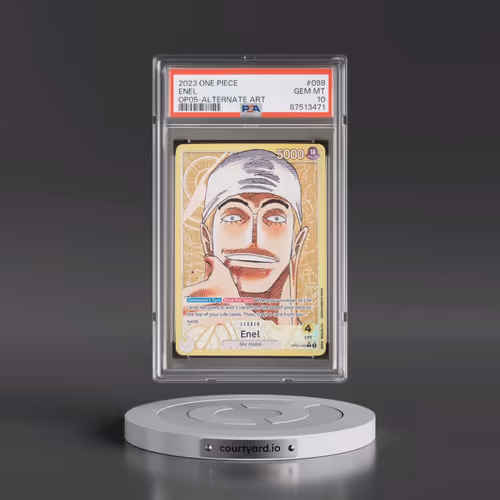 2023 One Piece OP05-Awakening of the New Era #098 Enel - Alternate Art (PSA 10 GEM MINT)