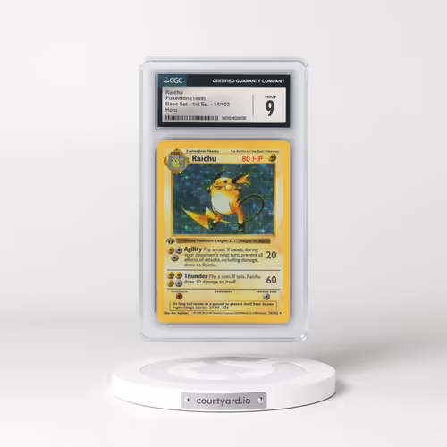 1999 Base Set #14/102 Raichu - 1st Edition Holo (CGC 9 MINT)