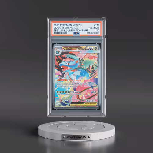2025 Pokémon Meg EN-Mega Evolution #177 Mega Venusaur EX - Holo Special Illustration Rare (PSA 10 GE