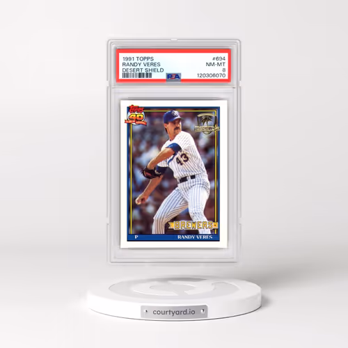 1991 Topps Desert Shield #694 Randy Veres (PSA 8 NM-MT)