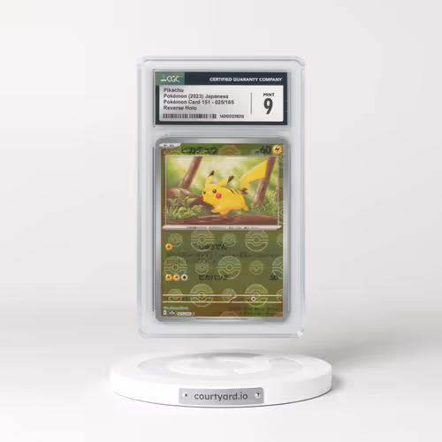 2023 Pokémon Card 151 #025/165 Pikachu - Reverse Holo Poke Ball (CGC 9 MINT)