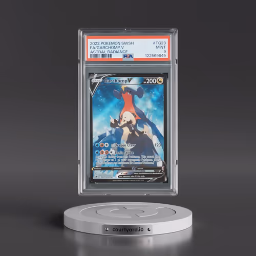 2022 Pokémon Sword & Shield Astral Radiance #TG23 Garchomp V - Holo Full Art (PSA 9 MINT)