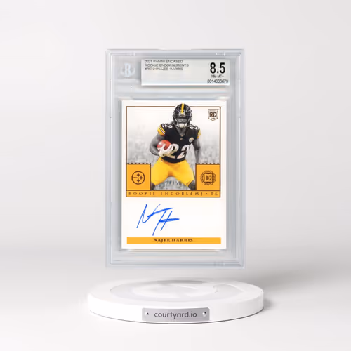 2021 Panini Encased Rookie Endorsements #RENH Najee Harris (BGS 8.5 NM-MT+)