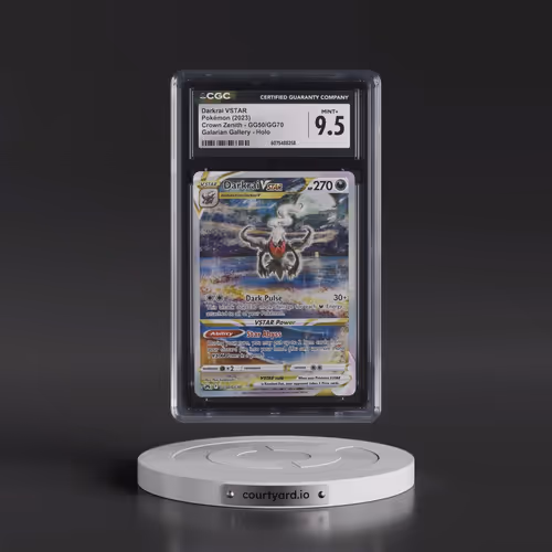 2023 Crown Zenith #GG50/GG70 Darkrai VSTAR - Galarian Gallery Holo (CGC 9.5 MINT+)