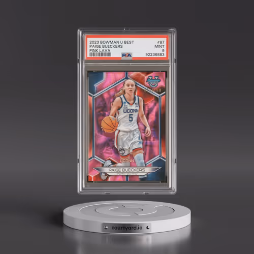 2023 Bowman University Best #87 Paige Bueckers - Pink Lava Refractor (PSA 9 MINT)