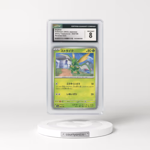 2023 Shiny Treasure ex #004/190 Scyther - Reverse Holo Digitized (CGC 8 NM-MT)