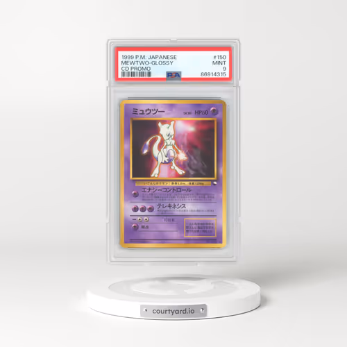 1999 Pokémon CD Promo #150 Mewtwo-Glossy - CD Promo (PSA 9 MINT)