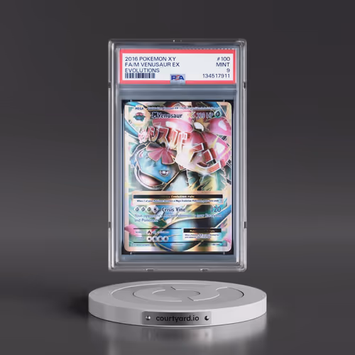 2016 Pokémon XY Evolutions #100 M Venusaur EX - Holo Full Art (PSA 9 MINT)