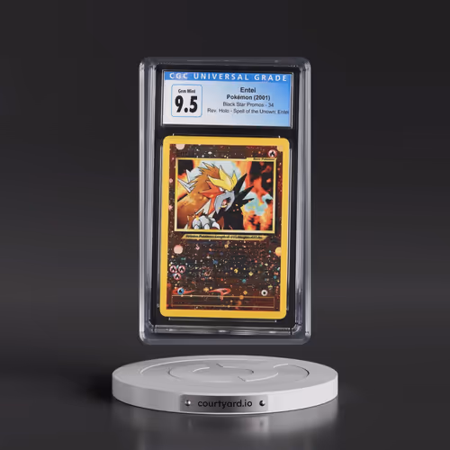 1999 Black Star Promos #34 Entei - Reverse Holo Spell of the Unown: Entei () (CGC 10 GEM MINT)