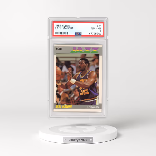 1987 Fleer #68 Karl Malone (PSA 8 NM-MT)