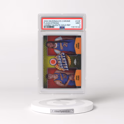 2024 Topps Chrome McDonald's All American Combo Talents #COP Cooper Flagg/Sarah Strong - Gold Refrac