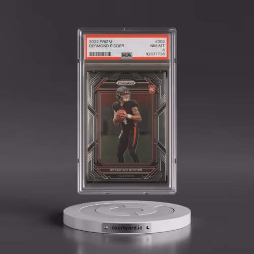 2022 Panini Prizm #302 Desmond Ridder (PSA 8 NM-MT)
