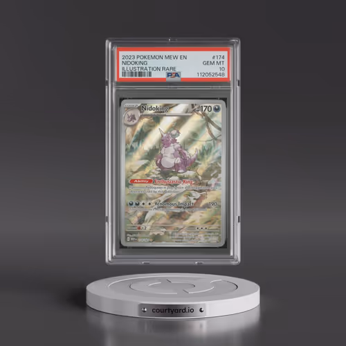 2023 Pokémon Mew EN-151 #174 Nidoking - Illustration Rare (PSA 10 GEM MINT)