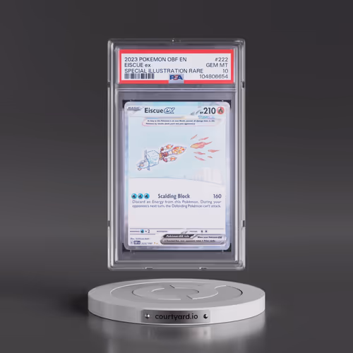 2023 Pokémon Obf EN-Obsidian Flames #222 Eiscue EX - Holo Special Illustration Rare (PSA 10 GEM MINT