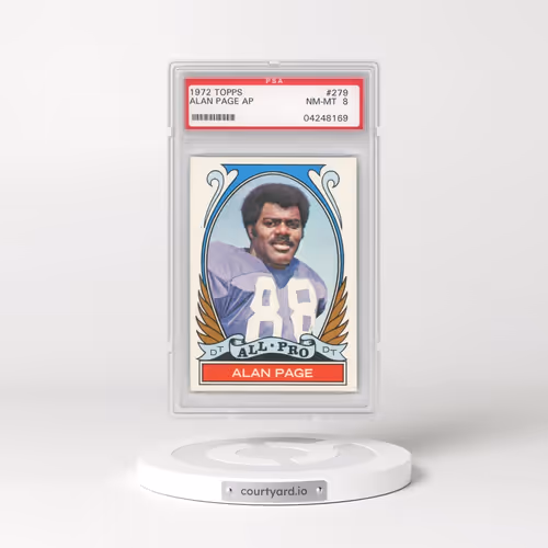 1972 Topps #279 Alan Page - All-Pro (PSA 8 NM-MT)