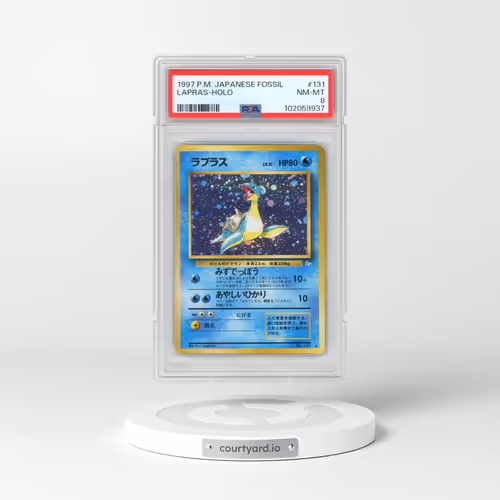 1997 Pokémon Fossil #131 Lapras - Holo (PSA 8 NM-MT)