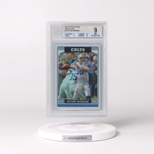 2006 Topps Chrome #8 Peyton Manning - Refractor (BGS 9 MINT)