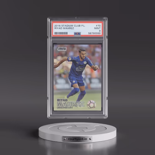 2016 Stadium Club Premier League #70 Riyad Mahrez (PSA 9 MINT)