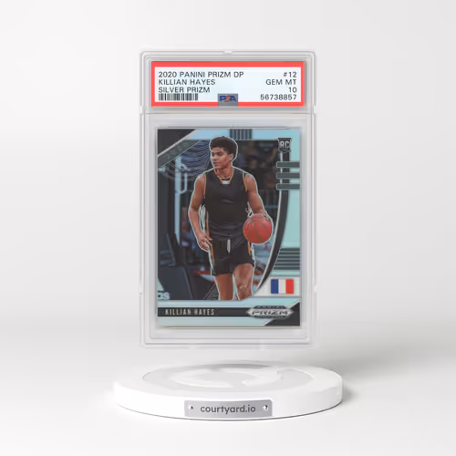 2020 Panini Prizm Draft Picks #12 Killian Hayes - Silver Prizm (PSA 10 GEM MINT)
