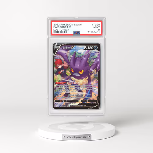 2022 Lost Origin #TG20 Crobat V - Full Art Holo (PSA 9 MINT)