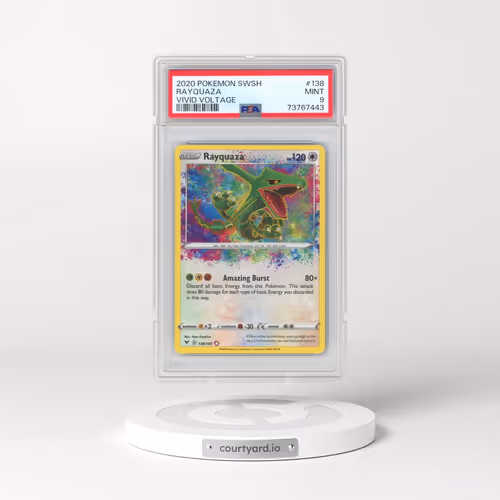 2020 Pokémon Sword & Shield Vivid Voltage #138 Rayquaza (PSA 9 MINT)