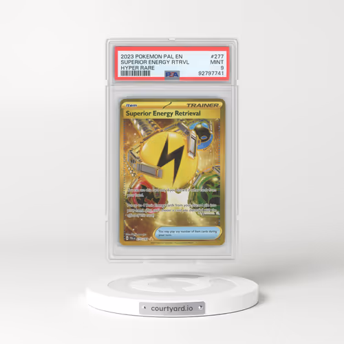 2023 Paldea Evolved #277 Superior Energy Retrieval - Full Art Holo (PSA 9 MINT)