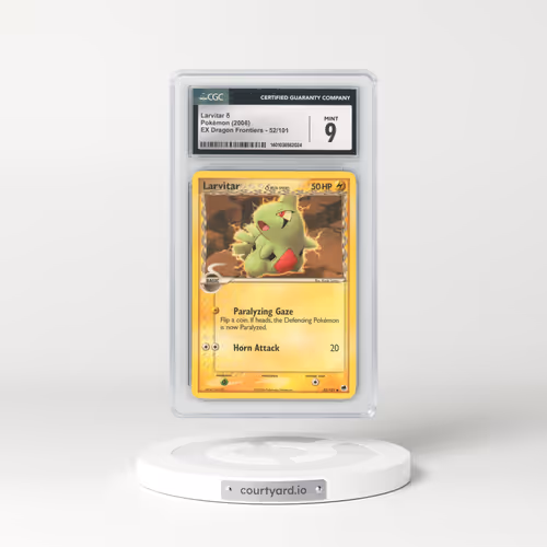 2006 EX Dragon Frontiers #52/101 Larvitar δ (CGC 9 MINT)