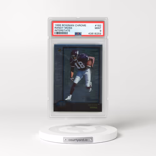 1998 Bowman Chrome #182 Randy Moss - Interstate (PSA 9 MINT)