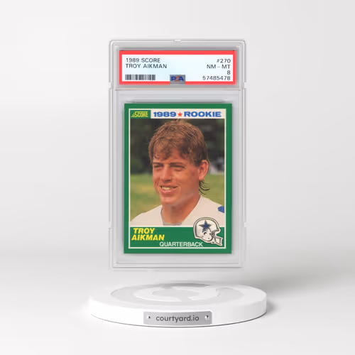 1989 Score #270 Troy Aikman (PSA 8 NM-MT)
