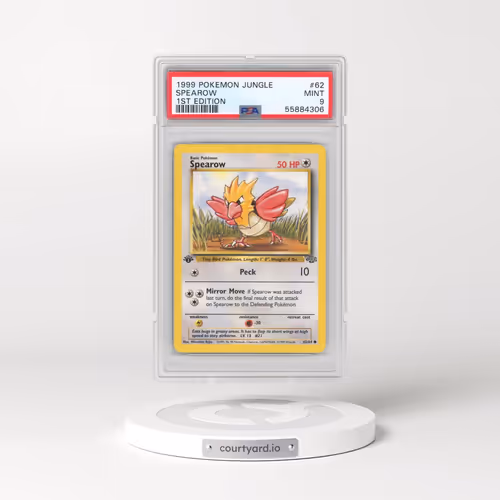 1999 Pokémon Jungle #62 Spearow - 1st Edition (PSA 9 MINT)